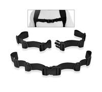 UBRAVE 2 Pezzi Cinghia Zaino, Cinghie Universali per Il Torace, Cinghia Pettorale dello Zaino Antiscivolo Regolabile con Fibbia, Cinghia Toracica per Zaino,per Escursionismo E Jogging (Nero)