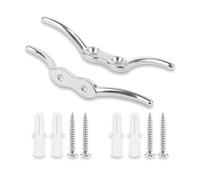 UBRAVE 2 Pezzi Tacchetti per Corda,Bitta in Corda Gancio,Accessori per L'ormeggio della Barca,in Acciaio Inox 316, per Alberi in Scuole E Navi,Include Viti di Montaggio E Tubo di Espansione.