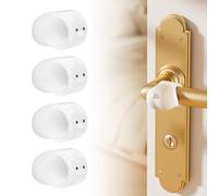 UBRAVE Paracolpi Porta 4 Pezzi, Fermaporta Maniglia in Silicone, Facile da Installare, Paracolpi Protezione per Porte da Interno, Porte e Pareti Antiurto e Protettive - Un Maialino Carino