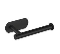 UBRAVE Porta Carta Igienica, Adesivo Portarotolo Carta Igienica Acciaio Inox, Portarotolo Bagno in Acciaio Inox per Bagno e Toilette Cucina, Acciaio Inossidabile, Nero opaco