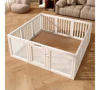 UBRAVOO Box per bambini in acrilico trasparente, montaggio senza attrezzi, box trasparente per neonati e bambini piccoli, centro attività per interni ed esterni (150 * 150 cm, 12 pannelli)