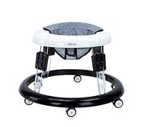 UBRAVOO Girello bambino, Girello per Bambinicon con Ruote Universali e Altezza Regolabile, Girello Bambino Primi Passi Pieghevole per Ragazze Ragazzi 6-18 Mesi, ZM-01, Grigio Lino