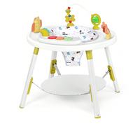 Ubravoo Seggiolone per bambini Centro attività multifunzionale, girello 3 in 1 con giocattoli staccabili, altezza regolabile e sedile girevole a 360° per sedersi, girare, rimbalzare e giocare, ideale 