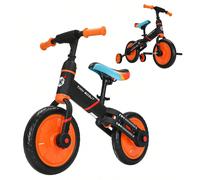 UBRAVOO Tiny Scout Balance Bike per bambini dai 3 ai 4 5 anni, bicicletta 4 in 1 per bambini dai 3 anni con ruote di supporto e pedali opzionali, telaio sportivo, ruote da 28 cm, sella regolabile in a