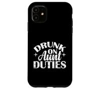 Ubriaco sulla zia Doveri divertente Linea Custodia per iPhone 11