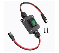 Ubric Inline, 12 V-24 V, Interruttore di Alimentazione, IP67, Impermeabile, Cavo SAE a SAE da 14 AWG con Interruttore on/off, connettore rapido per Pannello Solare, Moto, Camper, Trailer da Campeggio