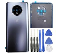 ubrokeifixit for OnePlus 7T Housing Rear Glass Back Door Cover Replacement/Adhesive for OnePlus 7T HD1900 HD1901 Dual SIM 6.55"(NOT for 7T Pro 6.67") (Silver(Back Glass Cover+Camera Lens))