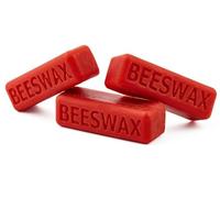 Ubswax Blocchi di cera d'api naturali, 170 g, 6 pezzi, cera d'api colorata per la produzione di candele, fai da te e fai da te, blocchi di cera per progetti creativi (rosso)