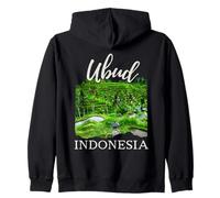 Ubud Bali Indonesia Souvenir Yoga Meditazione Risaie Felpa con Cappuccio