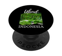 Ubud Bali Indonesia Souvenir Yoga Meditazione Risaie PopSockets PopGrip Adesivo