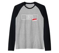 Ubud City Indonesia Vacanze Paese Viaggi Donne Uomini Maglia con Maniche Raglan