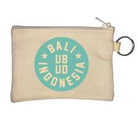 UBUD Portamonete con portachiavi Bali Indonesia beige