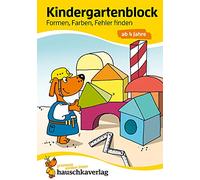 Ubungsmaterial fur kindergarten und vorschule - t621 - kindergartenblock - formen, farben, fehler fi