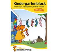Ubungsmaterial fur kindergarten und vorschule - t622 - kindergartenblock - verbinden, vergleichen, f: A5-Block
