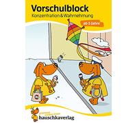 Ubungsmaterial fur kindergarten und vorschule - t623 - vorschulblock - konzentration und wahrnehmung: 623