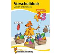 Ubungsmaterial fur kindergarten und vorschule - t627 - vorschulblock - zahlen und mengen ab 5 jahre