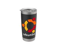Ubuntu Linux - Sistema operativo sicuro e affidabile per codificatori Bicchiere termico in acciaio inox doppia parete