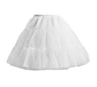 Ubxvamm Sottogonna elegante da donna, in morbido tulle, a 4 strati, gonna a sbuffo, mezza sottoveste, per sotto il vestito, lunghezza 35/40/50 cm