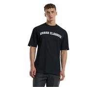 Urban Classics Maglietta UC College Logo Tall Tee TB7553 M Nero