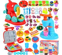 UCAMP 71 Pezzi Formine per Plastilina, Set Pasta Modellabile con 12 Vasetti, Accessori per Bambini