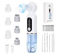 UCAMP Aspiratore Punti Neri Professionale,Rimozione di Comedone,Estrattore Pulizia Viso Tramite Ricaricabil,Aspira Brufol,Pulizia Viso Profonda 6 Testine per Estrattore 3 Modalità di Aspirazione