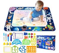 UCAMP Astronauti - Tappetino da colorare con penna ad acqua, 88 x 118 cm, tappetino Magic Doodle Matte, giocattolo educativo riutilizzabile, regalo per ragazzi e ragazze dai 2 ai 7 anni in su