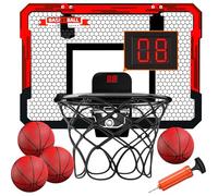 UCAMP Canestro Basket da Camera per Bambini, Mini Canestro Con 4 Palline, Pompa, Scoreboard, 2 Reti, Giocattoli Sportivi per Ragazzi e Ragazze 4-12 Anni