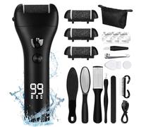 UCAMP Pedicure Elettrico,Pedicure Set Cura del Piede Elettrico con 3 Rulli di Ricambio,Professionale Set Rimozione Calli Piedi,Impermeabile,Set Pedicure Calli Piedi,Piedi Ricaricabile Attrezzi Leviga