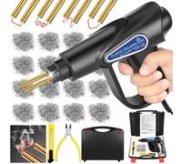 UCAMP Plastica Saldatrice,Saldatore per Plastica 80W,Plastica Saldatrice Kit,con 6 tipi 900 pezzi chiodo di saldatura,Saldatrice Plastica per paraurti auto/ricambi auto/kayak/canoa