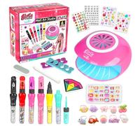 UCAMP Set Unghie Bambini, Manicure Gioco, Kit Smalto per Unghie, Nail Art per Ragazze 6-10 Anni
