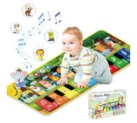 UCAMP Tappetino Musicale per Bambini con10 Animal,Tappeto Musicale,Tappetino per Pianoforte, Giocattolo Musicale per Bambini,Giochi Bambini 1 Anno Tappeto Gioco Bambini,per Bambini di 1 2 3 4 Anni