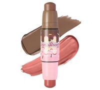 UCANBE 2 in 1 Blush & Bronzer, set di bastoncini da trucco multiuso per guance, altamente pigmentato e facile da sfumare, vegano e da viaggio (03 succo di pesca)