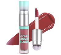 UCANBE Blush Liquido con Pennello Integrato e Applicatore Inclinato, Trucco Viso 2-in-1 Lunga Durata, Effetto Glow Naturale e Incarnato Radioso (04 Sussurri di Frutti di Bosco)