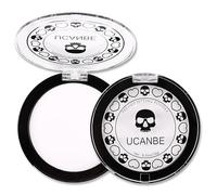 UCANBE Cipria da Viso Bianco, Translucent Opaca Setting Powder per il Trucco di Halloween e Gli Effetti Speciali, Impostazione Trucco e Correttore a Lunga Durata, Facile da Portare