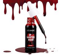 UCANBE Halloween Sangue Finto Realistico 30ml - Sangue Finto Lavabile per Film, Teatro, Travestimenti da Zombi, Vampiri, Cosplay (01Fresh)