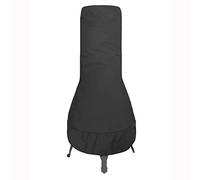 UCARE - Copertura impermeabile per camino da esterni, per camino, per giardino, giardino, cortile, nero, 121,9 x 20,3 x 61 cm
