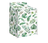 UCARE - Copertura per lavabiancheria per caricamento superiore, impermeabile, con cerniera, 29,5 x 28,7 x 34,6/49,2 cm, colore: Verde