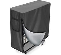 Ucare - Protezione per brandina pieghevole, antipolvere, per letto degli ospiti, per interni ed esterni, multifunzionale, 98,8 x 37,8 x 114 cm (grigio)