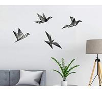 Uccelli 4 pezzi decorazione da parete origami geometrici decorazione minimalista
