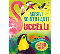 Uccelli. Adesivi scintillanti