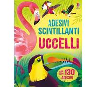 Uccelli. Adesivi scintillanti