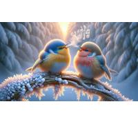 Uccelli Cantori Puzzle 1200 Pezzi per Adulti e Ragazzi, Puzzles Classico, Puzzle Adulti 1200 pezzi Inverno, Decorazione Casa, Idea Regalo Creativa e Divertente, Intrattenimento Antistress 75x50cm