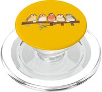 Uccelli carini su un ramo bere caffè insieme divertente PopSockets PopGrip per MagSafe