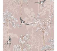 Uccelli da Parati - Floreale Pavoni Fenicotteri Colibri Pappagalli Gru e Altre