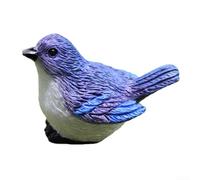 Uccelli decorativi in resina perfetti per migliorare i temi del giardino all'aperto e al coperto (blu)