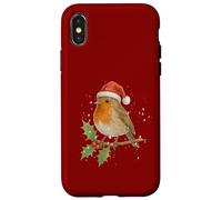 Uccelli della Gran Bretagna. Un pettirosso di Natale Custodia per iPhone X/XS