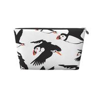 Uccelli delle pulcinelle di mare, Borsa da toilette Borsa per trucco Borsa per cosmetici Borsa da toilette da viaggio portatile