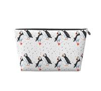 Uccelli delle pulcinelle di mare, Borsa da toilette Borsa per trucco Borsa per cosmetici Borsa da toilette da viaggio portatile
