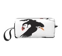 Uccelli delle pulcinelle di mare, Borsa per il trucco Borsa per cosmetici Borsa da toilette da viaggio portatile Borsa per trucco Organizer