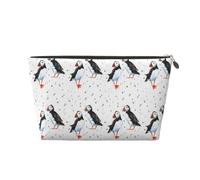 Uccelli delle pulcinelle di mare, Borsa per il trucco Borsa per cosmetici Borsa da toilette da viaggio portatile Borsa da toilette